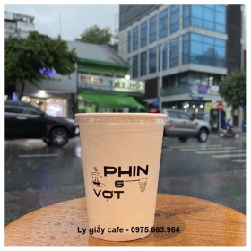 In ly giấy đựng café lạnh 2 lớp PE