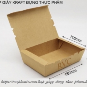 Hộp giấy đựng thức ăn 