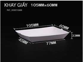 Khay Giấy Đựng Thức Ăn Nhanh 