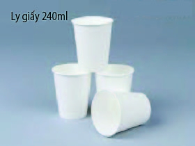 Ly Giấy Cao Cấp 240ml Đựng Cafe Nóng Văn Phòng 